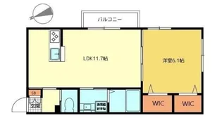 Luft中野坂上【2階】の間取り