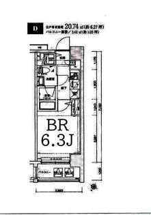 Le’a横濱ヴィヴァーチェ【7階】の間取り