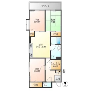 グランドパレス中野【2階】の間取り