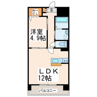サムティ熊本Rio branco【8階】の間取り