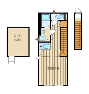テソロ1番館【2階】の間取り
