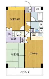 フレール仙台泉中央【3階】の間取り