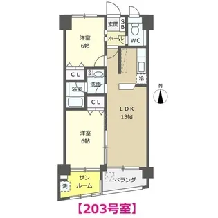 エーデルワイス【2階】の間取り