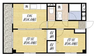 マンションウィステリア【2階】の間取り