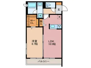 リバージュ・カ・ノール【3階】の間取り