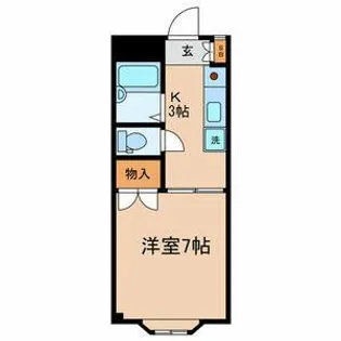 ボヌールジン国分寺【1階】の間取り