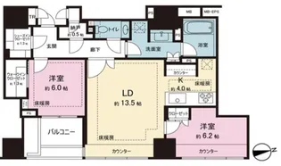 ザ・パークハウスグラン三番町26【10階】の間取り