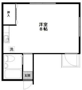 アムール東中野【2階】の間取り