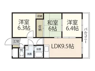 第3大上ビル【2階】の間取り