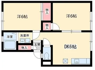 サンシティK【2階】の間取り