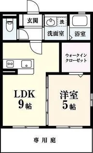 アンソレイエ ヴィラ【1階】の間取り