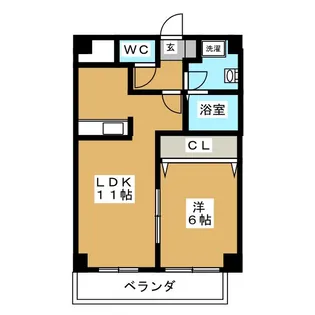 パルテール覚王山【4階】の間取り