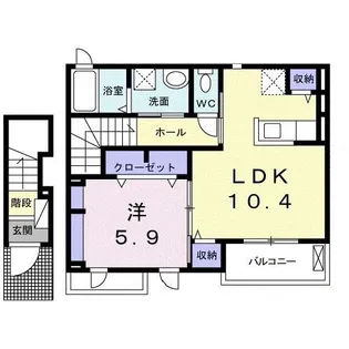 M・ブリッサ【2階】の間取り
