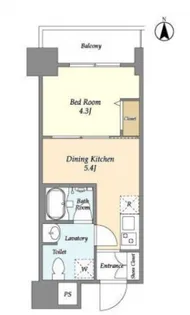 プライマル西大島駅前【1階】の間取り