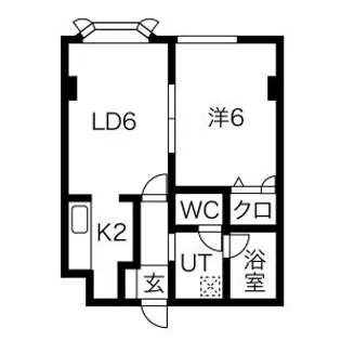 ヴァンヴェール札幌【2階】の間取り