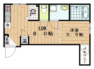la ti deur【1階】の間取り