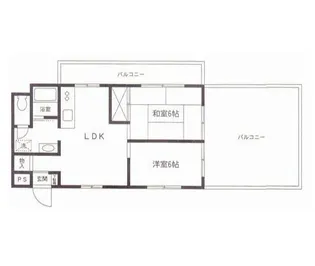前田プラザ【4階】の間取り