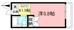 ヒルズアゼリアイースト【1階】の間取り