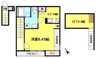 グローリア【2階】の間取り