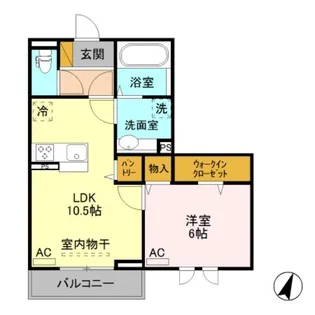 メゾン・ド・プラージ【3階】の間取り