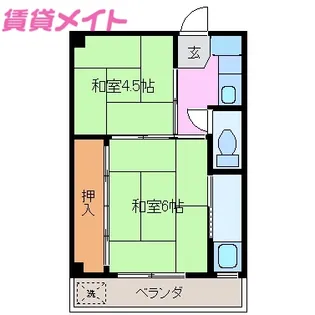 ネオステージ大仲新田II【4階】の間取り