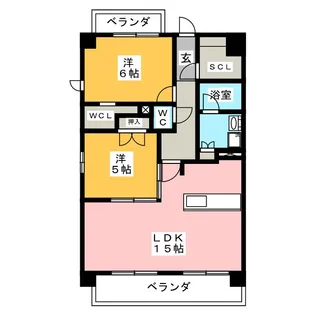 エトワール社が丘【1階】の間取り