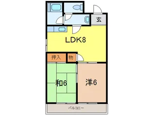 サンビレッジ西芦屋【2階】の間取り