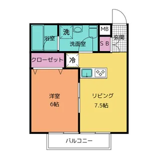 シャンテニエ【2階】の間取り