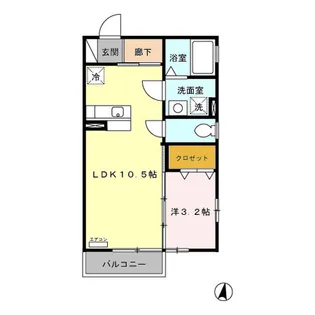 Blueberry I・II?II【2階】の間取り
