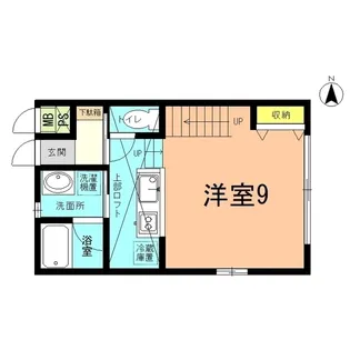 ウエストパークE【1階】の間取り