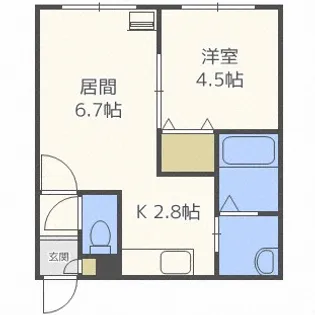 グランドヒルズ【4階】の間取り