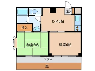 クレ-ルマンション【1階】の間取り