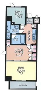 VILLEVIO MINOWA【7階】の間取り