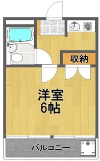 クレッセントK-3【1階】の間取り