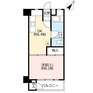 UR朝霞膝折【2階】の間取り