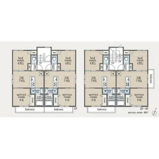 クレディ西小岩【1階】の間取り