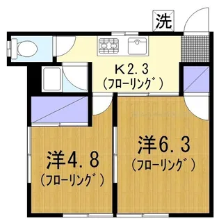 深見台アパート【1階】の間取り