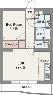 プレミアムコートみなみ野II【2階】の間取り