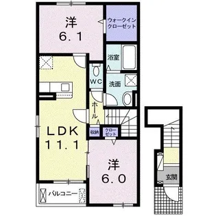 アデッソ【2階】の間取り