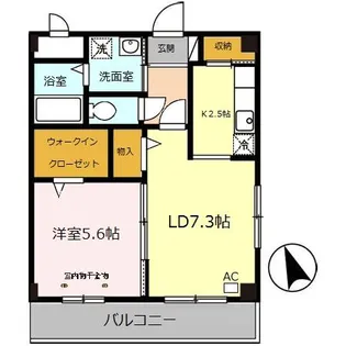 グランドール勝原【3階】の間取り