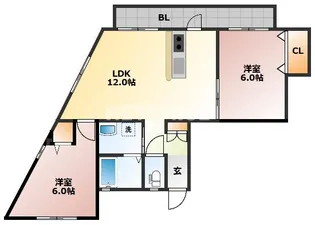 サイドヒル【2階】の間取り