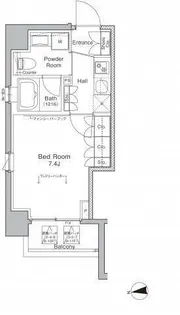 プラウドフラット浅草橋【5階】の間取り