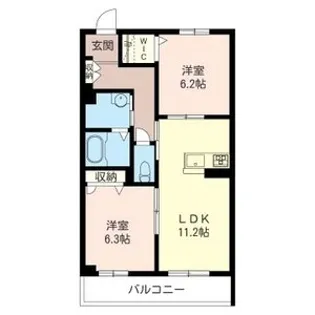 フェリーチェ【1階】の間取り