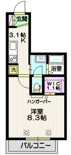 カーサ・ドゥーエ【1階】の間取り