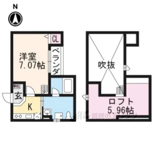 ウエストヴィレッジ2【1階】の間取り