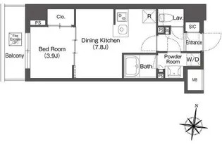コンフォリア森下リバーサイド【1階】の間取り