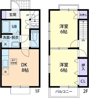 ランポ牛久の間取り