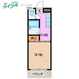 マイハウスあつみ【3階】の間取り