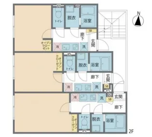 カインドネス篠崎【2階】の間取り
