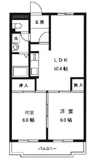 喜多見ノースコート【3階】の間取り